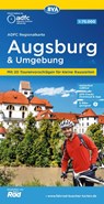 ADFC-Regionalkarte Augsburg und Umgebung, 1:75.000, mit Tagestourenvorschlägen, reiß- und wetterfest, E-Bike-geeignet, GPS-Tracks-Download -  - 9783969901458