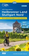 ADFC-Regionalkarte Heilbronner Land - Stuttgart Nord 1:75.000, reiß- und wetterfest, mit kostenlosem GPS-Download der Touren via BVA-website oder Karten-App -  - 9783969901786