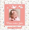 Babyalbum mit Fensterausschnitt für das 1. Lebensjahr zum Eintragen der schönsten Momente und Erinnerungen mit Platz für Fotos | für Mädchen - Lisa Wirth - 9783985950348