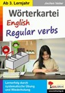 Wörterkartei English regular verbs - Jochen Vatter - 9783988411266