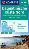 KOMPASS Wanderkarte 2901 Dalmatinische Küste Nord 1:100.000 -  - 9783990447345