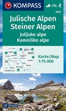 KOMPASS Wanderkarte 2801 Julische Alpen/Julijske alpe, Steiner Alpen/Kamniske alpe 1:75.000 -  - 9783991212225