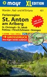 Mayr Wanderkarte Ferienregion St. Anton am Arlberg XL 1:25.000 -  - 9783991219446
