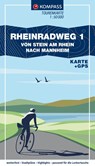 KOMPASS Fahrrad-Tourenkarte Rheinradweg 1 1:50.000 -  - 9783991542810
