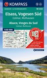 KOMPASS Wanderkarten-Set 2222 Elsass, Vogesen Süd / Alsace, Vosges du Sud, Colmar, Mülhausen / Mulhouse (2 Karten) 1:50.000 -  - 9783991542827