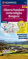 KOMPASS Fahrradkarte 3345 Oberschwaben, Unterallgäu, Bregenz 1:70.000 -  - 9783991543466
