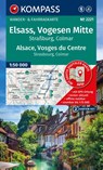 KOMPASS Wanderkarten-Set 2221 Elsass, Vogesen Mitte, Alsace, Vosges du Centre (2 Karten) 1:50.000 -  - 9783991544142