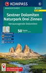 KOMPASS Wanderführer Sextner Dolomiten, Naturpark Drei Zinnen - Herausragende Dolomiten, 50 Touren mit Extra-Tourenkarte - Eugen E Hüsler - 9783991544272
