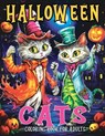 Halloween Cats: Coloring Book for Adults with Fall and Spooky Cat Coloring Pages Designed for Stress Relief and Relaxation - Tone Temptress - 9788396864697