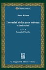 I termini della pace tedesca e altri scritti - Hans Kelsen - 9788892166059