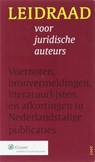 Leidraad voor juridische auteurs - SCHUIJT, G A I  &amp; LEIDRAAD, Commissie - 9789013042672