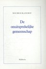 De onuitsprekelijke gemeenschap - Maurice Blanchot - 9789071044076