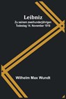 Max Wundt, W: Leibniz - Wilhelm Max Wundt - 9789356894174