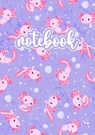 Axolotl Notebook Rosa/Lila - The Lilli Bird - 9789403674865