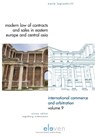 Modern law of contracts and sales in Eastern Europe and Central Asia - Natia Lapiashvili - 9789490947200