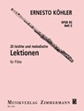 20 leichte und melodische Lektionen op. 93 Heft 2 für Flöte solo - Ernesto Köhler - 9790010177205