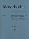Konzertstücke op. 113 und 114 für Klarinette, Basetthorn (2 Klarinetten) und Klavier - Felix Mendelssohn Bartholdy - 9790201810676
