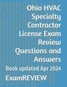 Ohio HVAC Specialty Contractor License Exam Review Questions and Answers - Mike Yu - 9798324148652