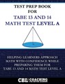 Test Prep Book For TABE 13 and 14 Math Test Level A - Coaching For Better Learning - 9798349315558