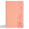CSB Single-Column Compact Bible, Digital Study Edition, Blush Floral Leathertouch - Csb Bibles by Holman - 9798384533443