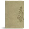 CSB Large Print Thinline Bible, Digital Study Edition, Sage Suedesoft Leathertouch - Csb Bibles by Holman - 9798384540762