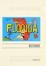 Vintage Lined Notebook Greetings from Florida, Map - Found Image Press - 9798385407866