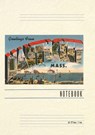 Vintage Lined Notebook Greetings from Nantucket, Mass. - Found Image Press - 9798385422234