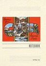 Vintage Lined Notebook Greetings from Glacier Park, Montana - Found Image Press - 9798385428656