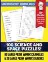 Dr. Puzzles Science and Space Large Print Activity Book for Adults: 80 Large Print Word Scrambles & 20 Large Print Word Searches - Puzzles - 9798604729892