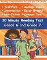 30 Minute Reading Test Grade 6 and Grade 7: Reading Comprehension for 6th and 7th Grade - Adam Free - 9798862620795