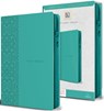 King James Version (Kjv) Holy Bible Large Print, Handy Size, Aquamarine Premium Imitation Leather Cover with Zipper, Red Letter Edition, Ribbon Marker - Origin - 9798890982612