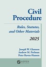 Civil Procedure: Rules Statutes and Other Materials 2025 Supplement - Joseph W. Glannon - 9798892077828