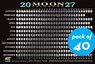 2027 Moon Calendar Card (40 Pack): Lunar Phases, Eclipses, and More! -  - 9798893031539